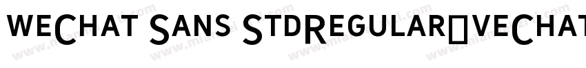 weChat Sans StdRegular(veChat Sans 字体转换